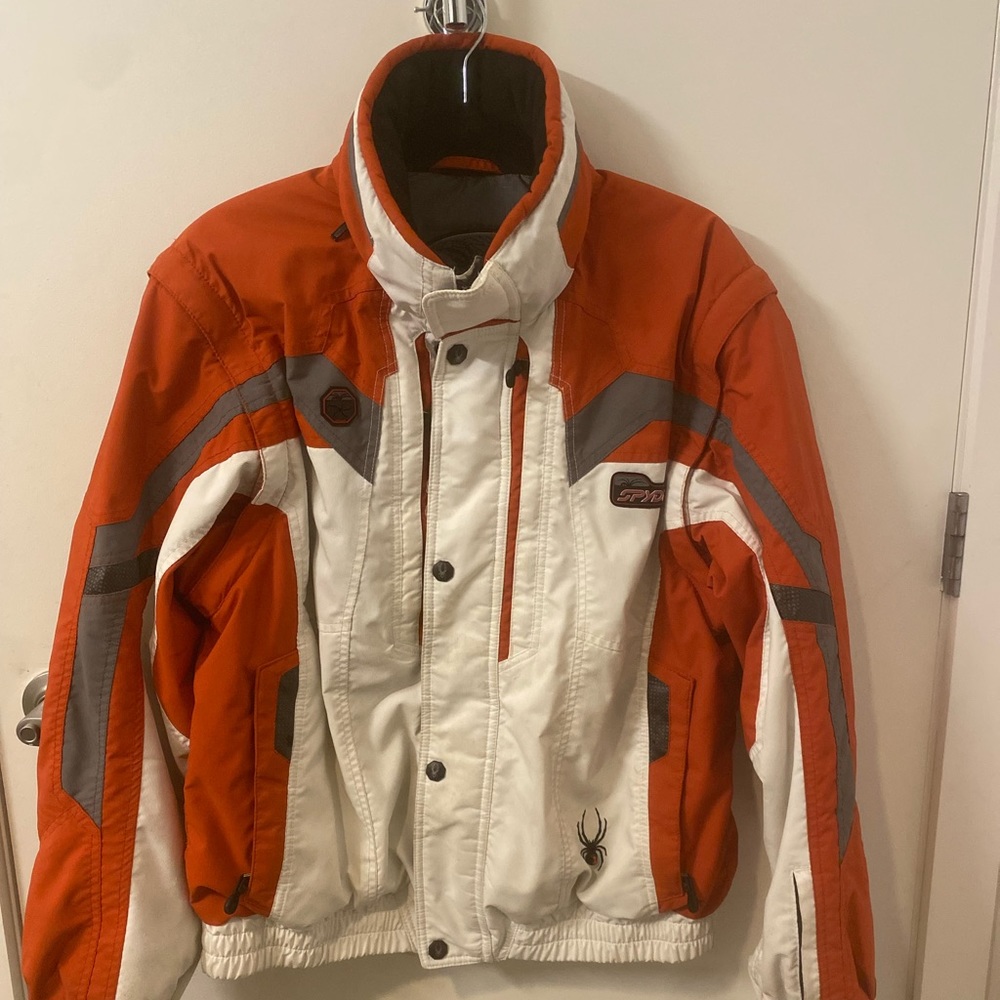 Vintage 90s Spyder orange men’s ski jacket